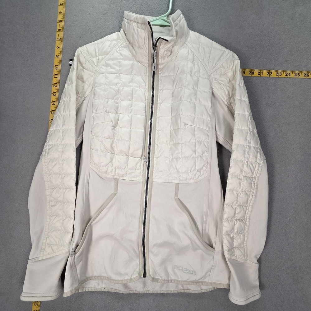 Patagonia Women's Quilted Hybrid Jacket White/Cream